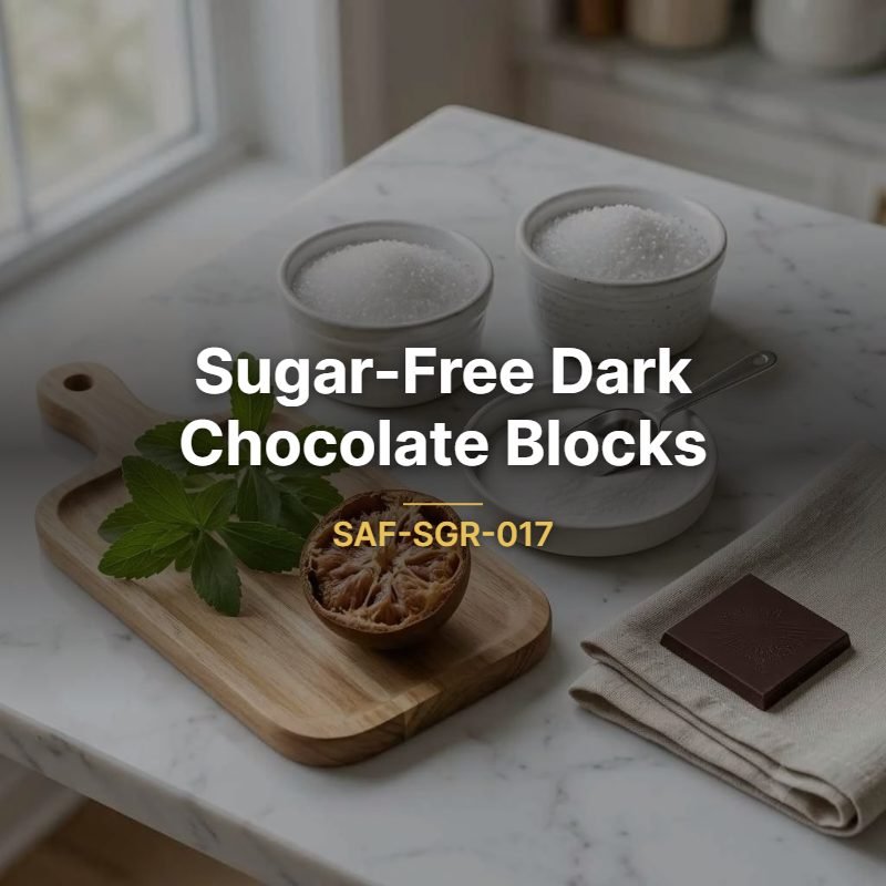 Sugar-Free Dark Chocolate Blocks supplier in UAE - SAFWA - SAF-SGR-017